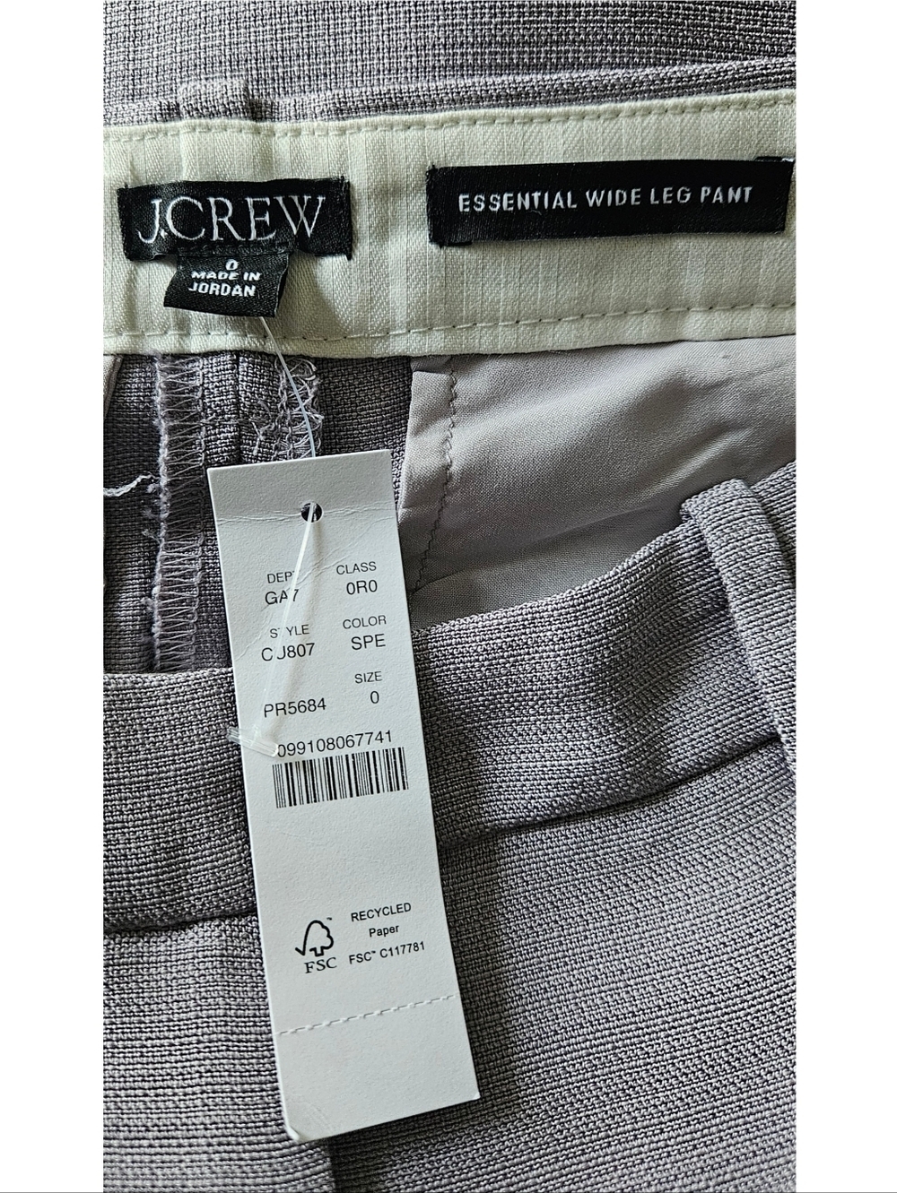 J.Crew Essential Wide-Leg Pant in Luster Canvas - Picture 10 of 10